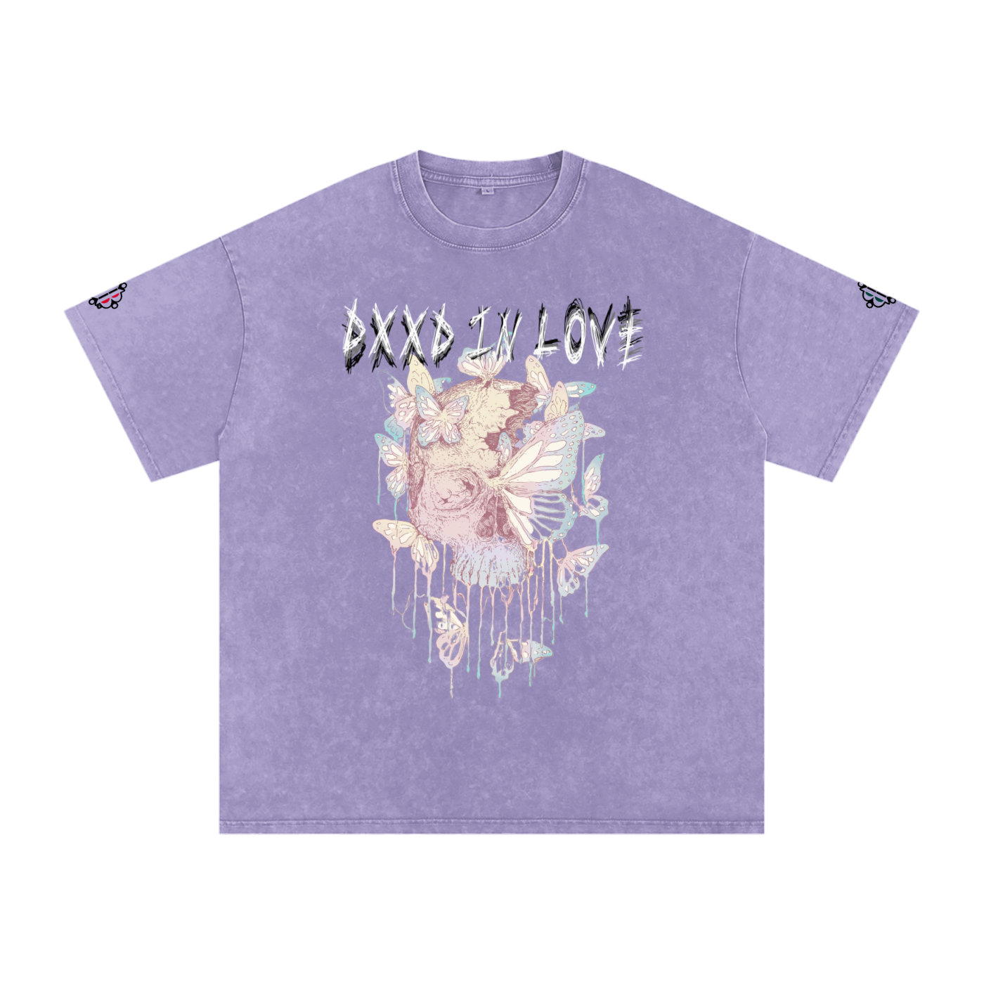 BOOJI ITALY "DXXD IN LOVE" LINE SNOW WASHED T-SHIRT