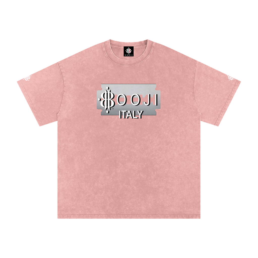 BOOJI ITALY SUPER POSITION COLLECTION RAZORS EDGE SNOW WASHED T-SHIRT
