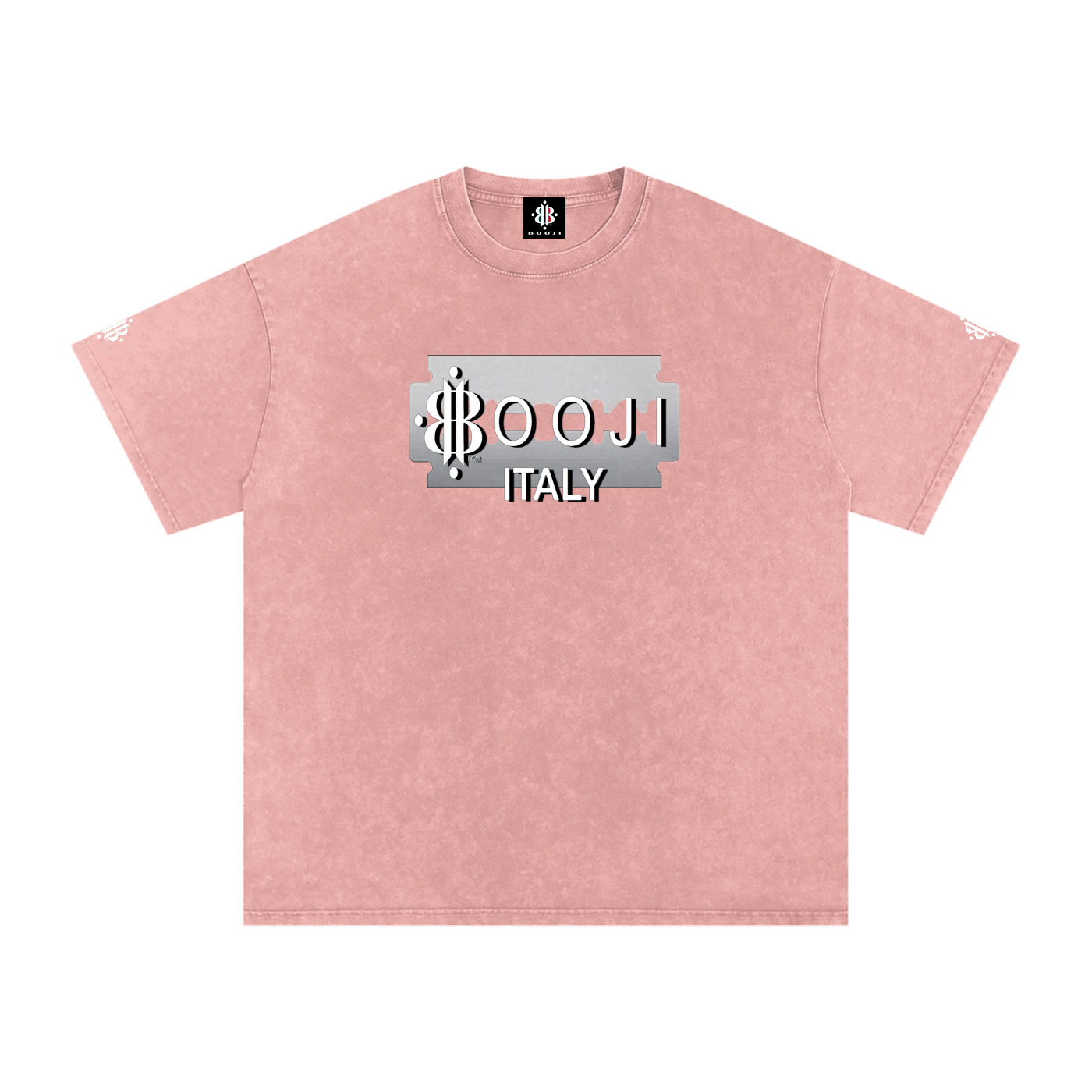 BOOJI ITALY SUPER POSITION COLLECTION RAZORS EDGE SNOW WASHED T-SHIRT