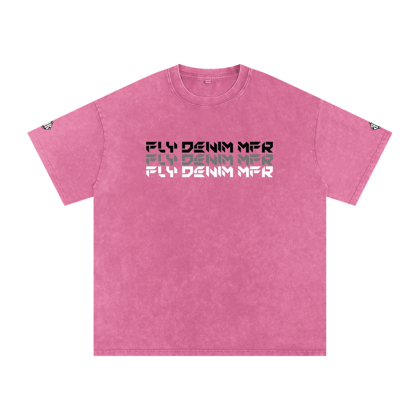 BOOJI ITALY "FLY DENIM MFR." SNOW WASHED T-SHIRT