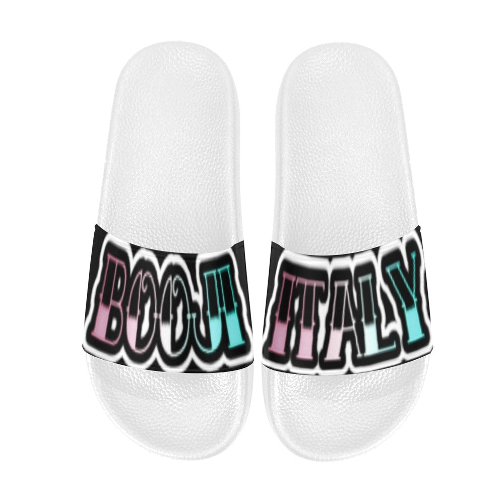 BOOJI INVERT TATTOO LOGO SLIDES Men's Slide Sandals(Model 057)