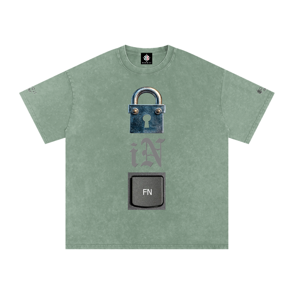 BOOJI ITALY LOCK IN COLLECTION SNOW WASHED T-SHIRT