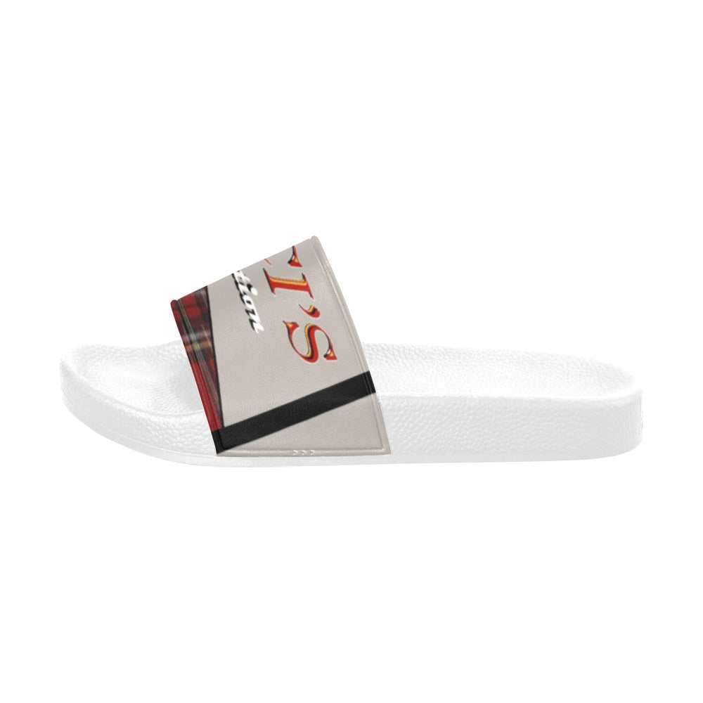 BOOJI ITALY ESCI'S COLLECTION MEN'S WHITE SOLE SLIDES