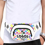 BOOJI ITALY LOGOS COLLECTION WHITE UNISEX WAIST BAG