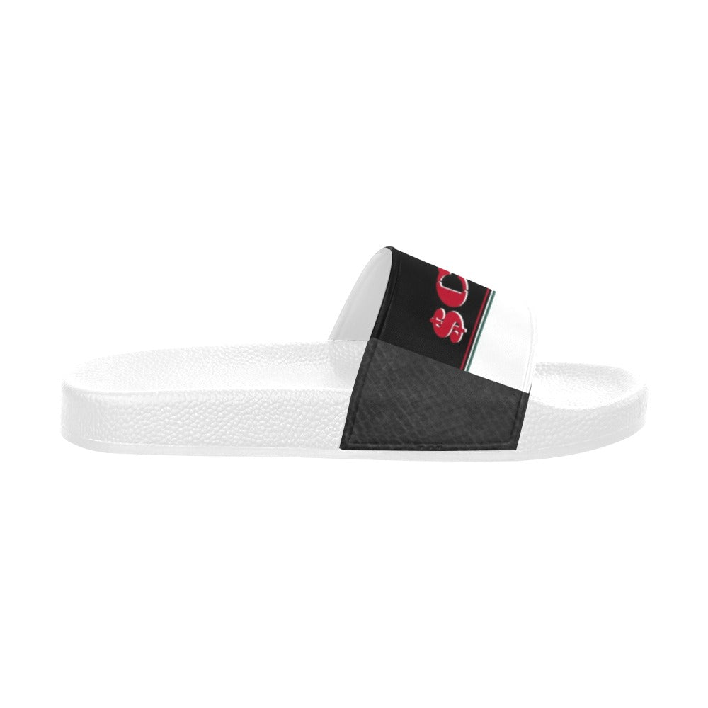 BOOJI ITALY SCARPE DM LOGO WHITE SOLE SLIDES Women's Slide Sandals(Model 057)