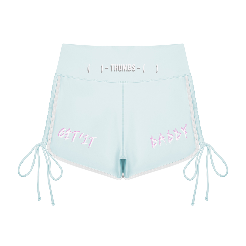 BOOJI ITALY BADDY COLLECTION WOMEN'S HIGH WAISTED SIDE BOW STRING SHORTS