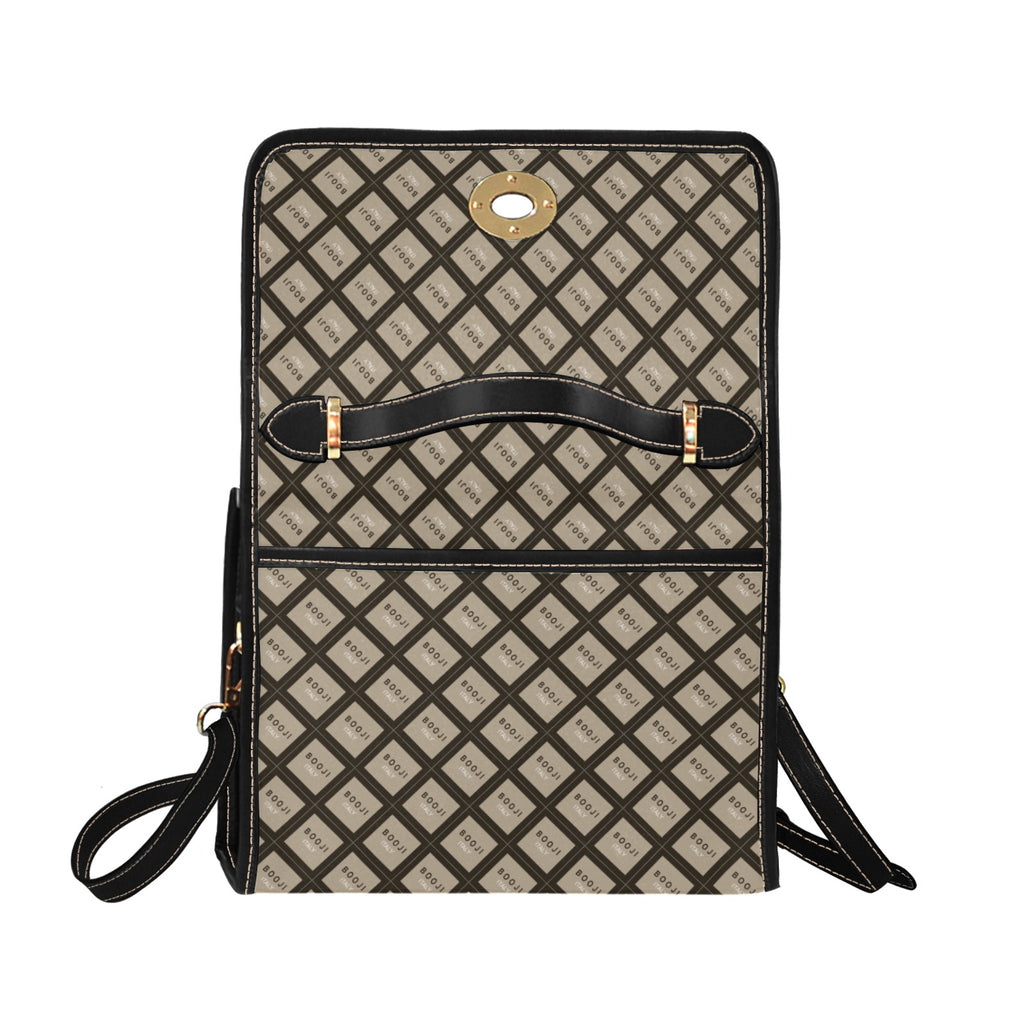 BOOJI ITALY "GRAIL'S COLLECTION" PATTERN CANVAS CLUTCH PURSE