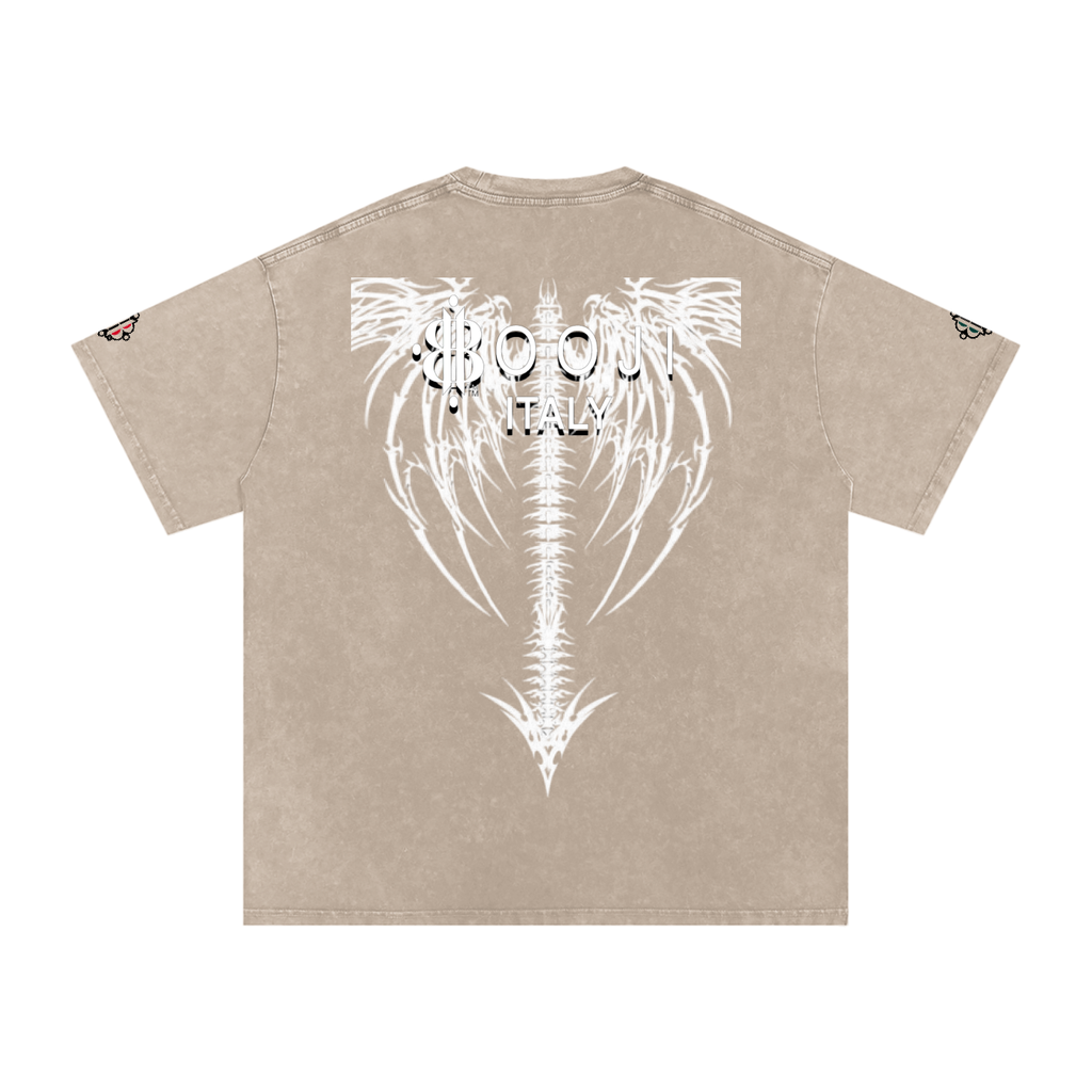 BOOJI ITALY DXXD IN LOVE BUTTERFLIES SNOW WASHED T-SHIRT