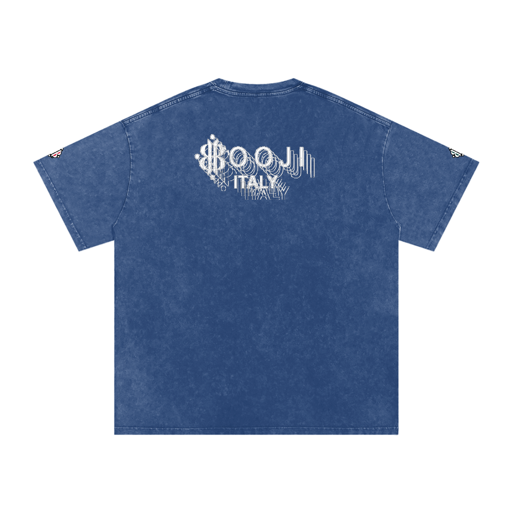 BOOJI ITALY "BE A WAVE, BEHAVE." SNOW WASHED T-SHIRT