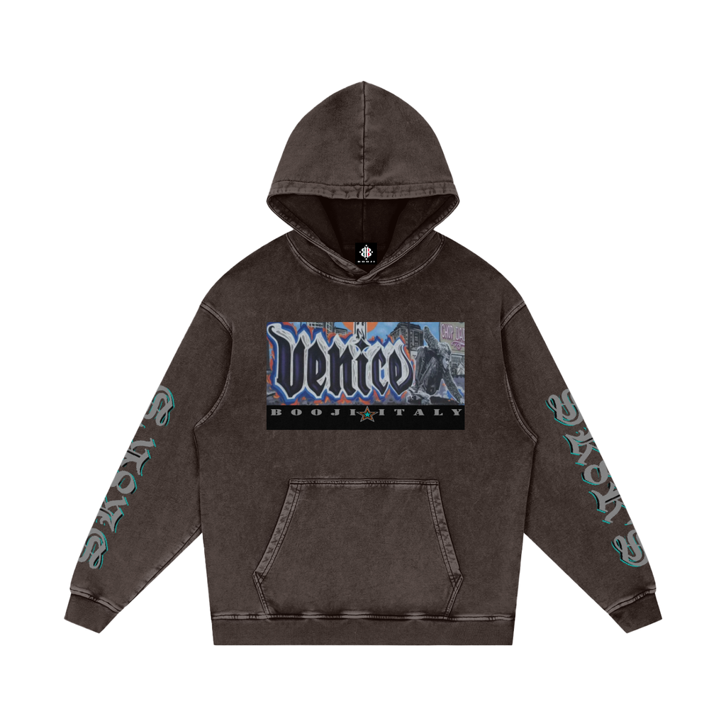 BOOJI ITALY SK8R'S COLLECTION SNOW WASHED HOODIE