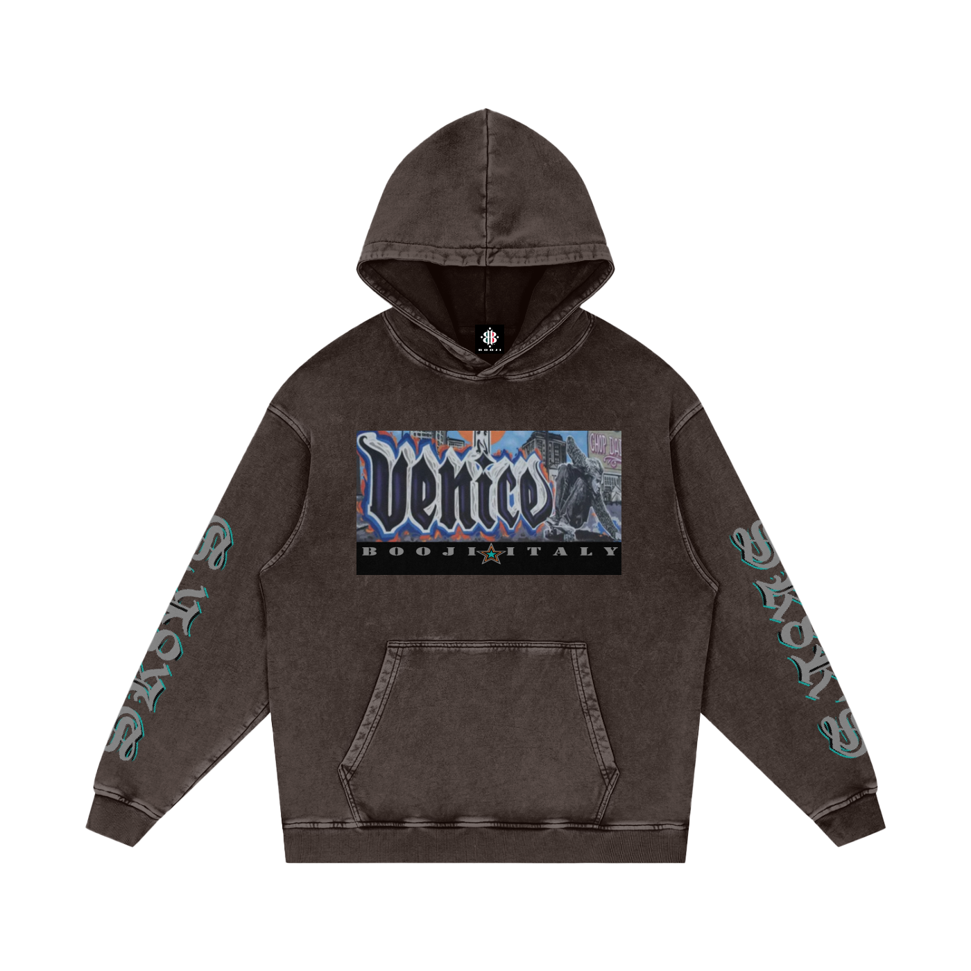 BOOJI ITALY SK8R'S COLLECTION SNOW WASHED HOODIE