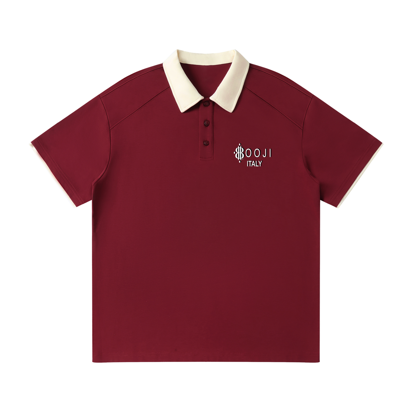 BOOJI ITALY "THORNSHARP" CONTRAST ACCENTED POLO SHIRT