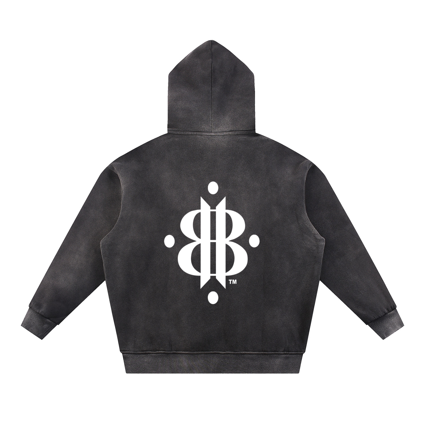 BOOJI ITALY WINGED 4 EVER $ LOGO MEN'S SUNFADED FLEECE HOODIE