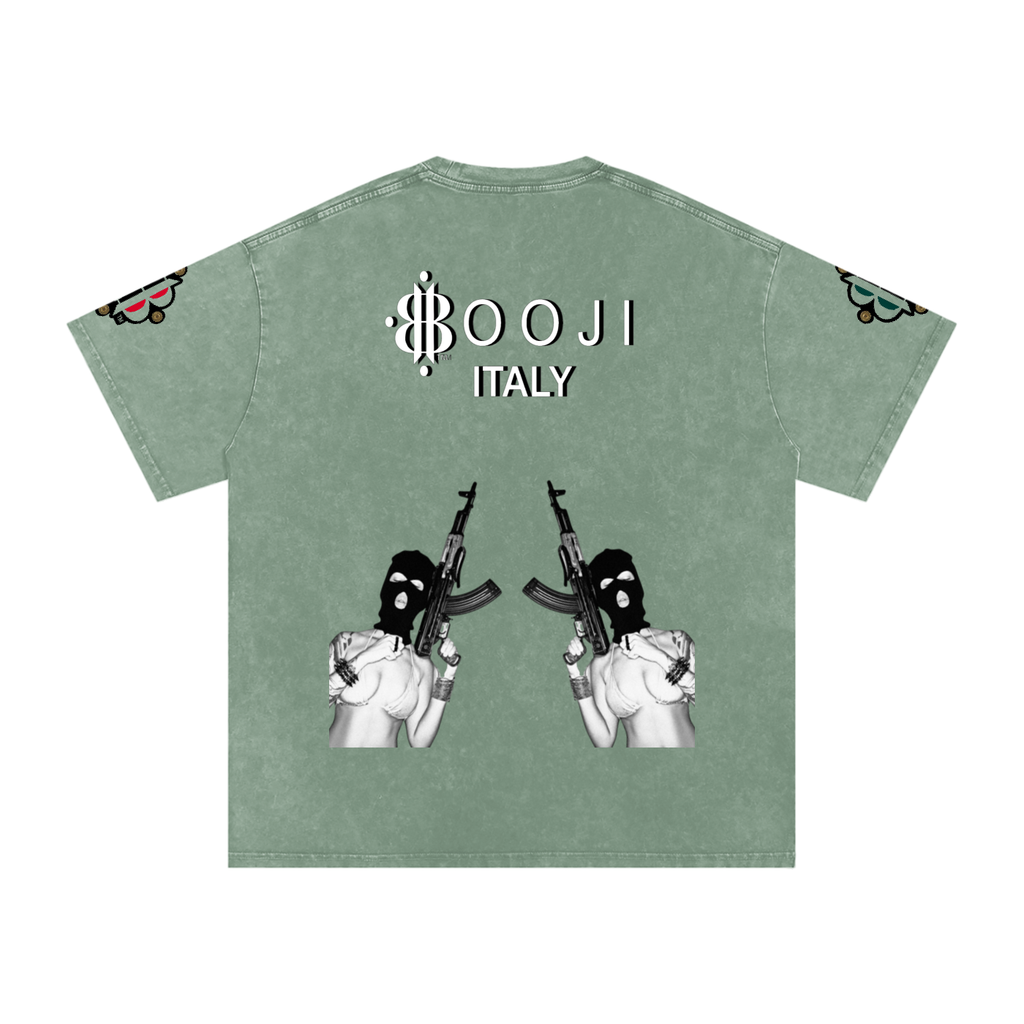 BOOJI ITALY BITE THA BULLET SNOW WASHED T-SHIRT