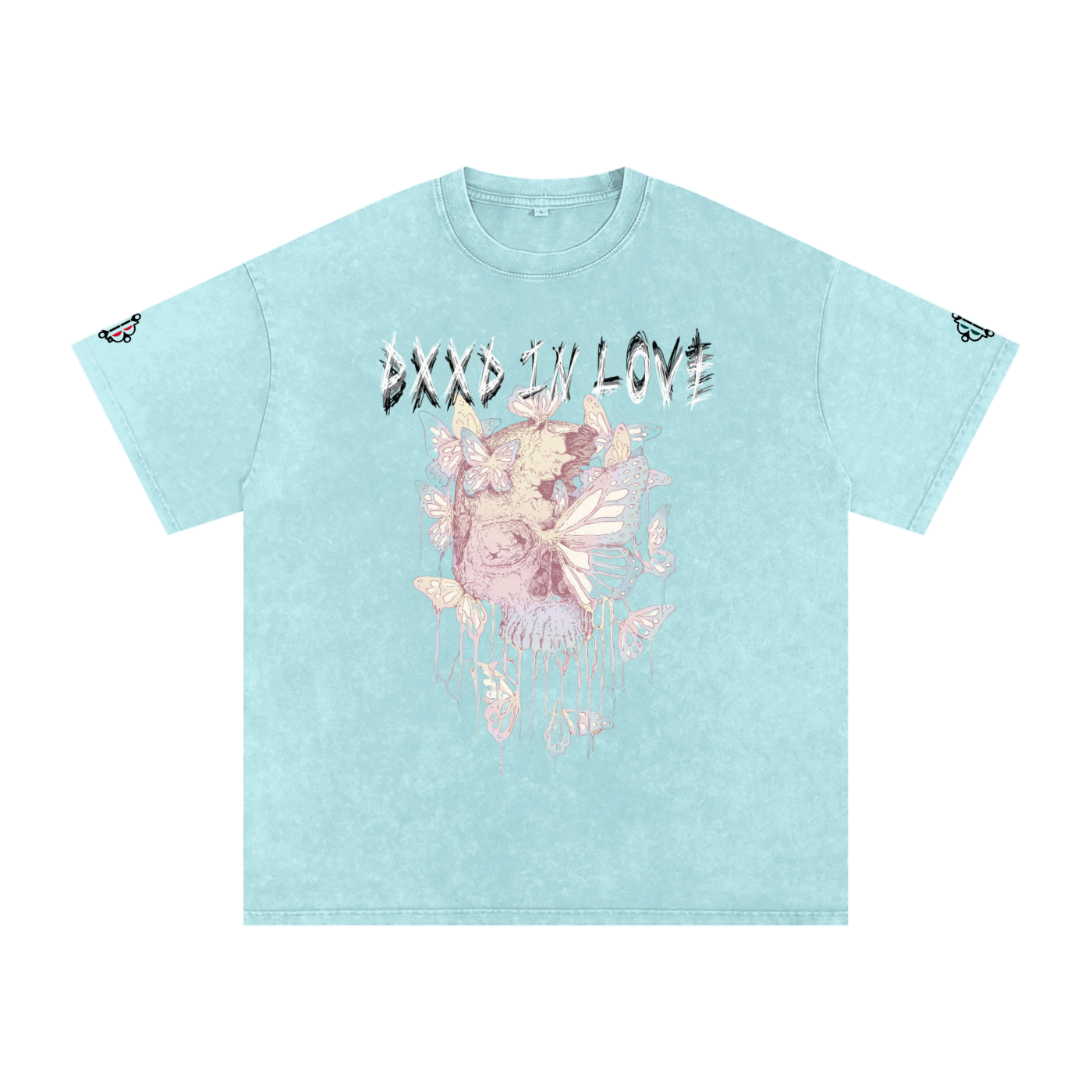 BOOJI ITALY "DXXD IN LOVE" LINE SNOW WASHED T-SHIRT
