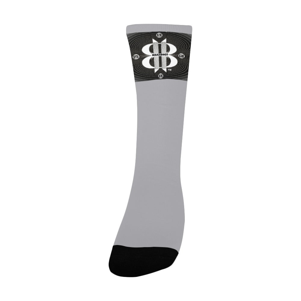 BOOJI ITALY MAGADIGS COLLECTION WOMEN'S GREY CREW SOCKS