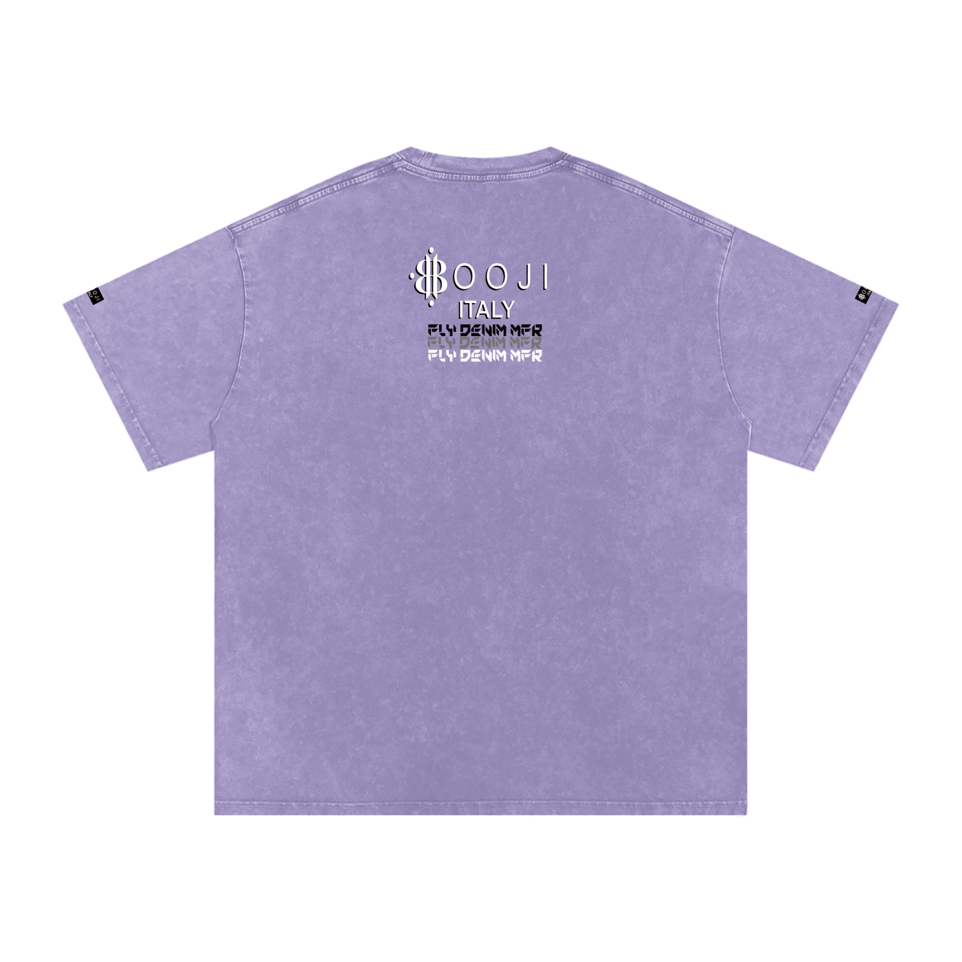 BOOJI ITALY "FLY DENIM MFR." SNOW WASHED T-SHIRT
