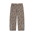 BOOJI ITALY FLY DENIM MFR. COLLECTION MEN'S LEOPARD PATTERN WIDE LEG JEANS