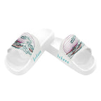BOOJI ITALY BE A WAVE BEHAVE COLLECTION WOMEN'S WHITE SOLE SLIDES