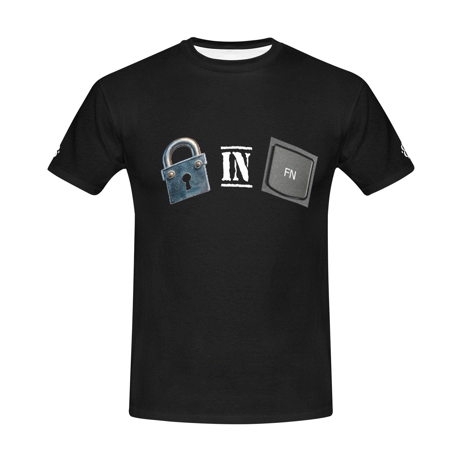 LOCK IN FN LOGO T-SHIRT Men's All Over Print Crew Neck T-Shirt(T40-2) | Ships from USA