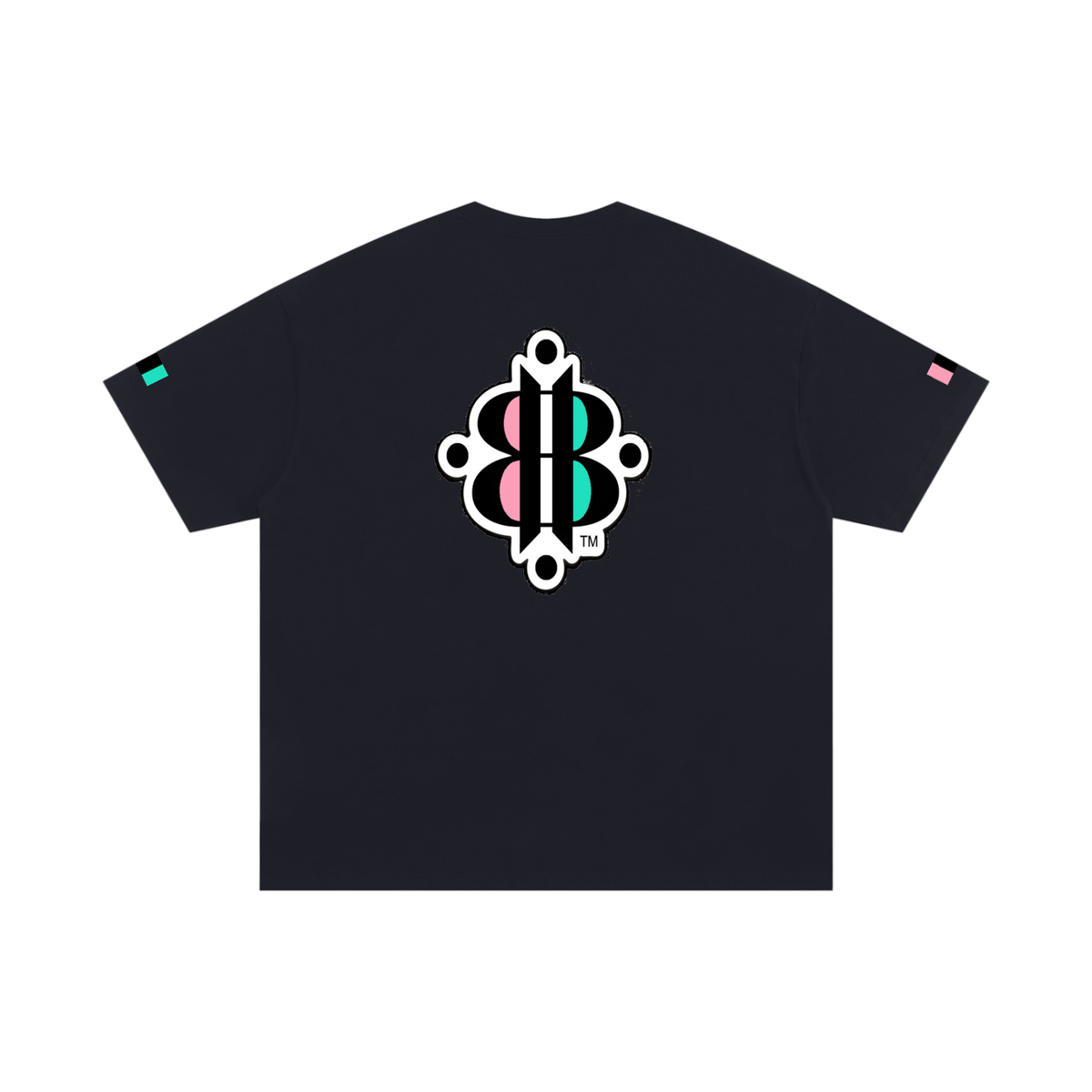 BOOJI ITALY 4 EVER $ LOGO INVERTED ITALIAN FLAG COLORS COTTON T-SHIRT