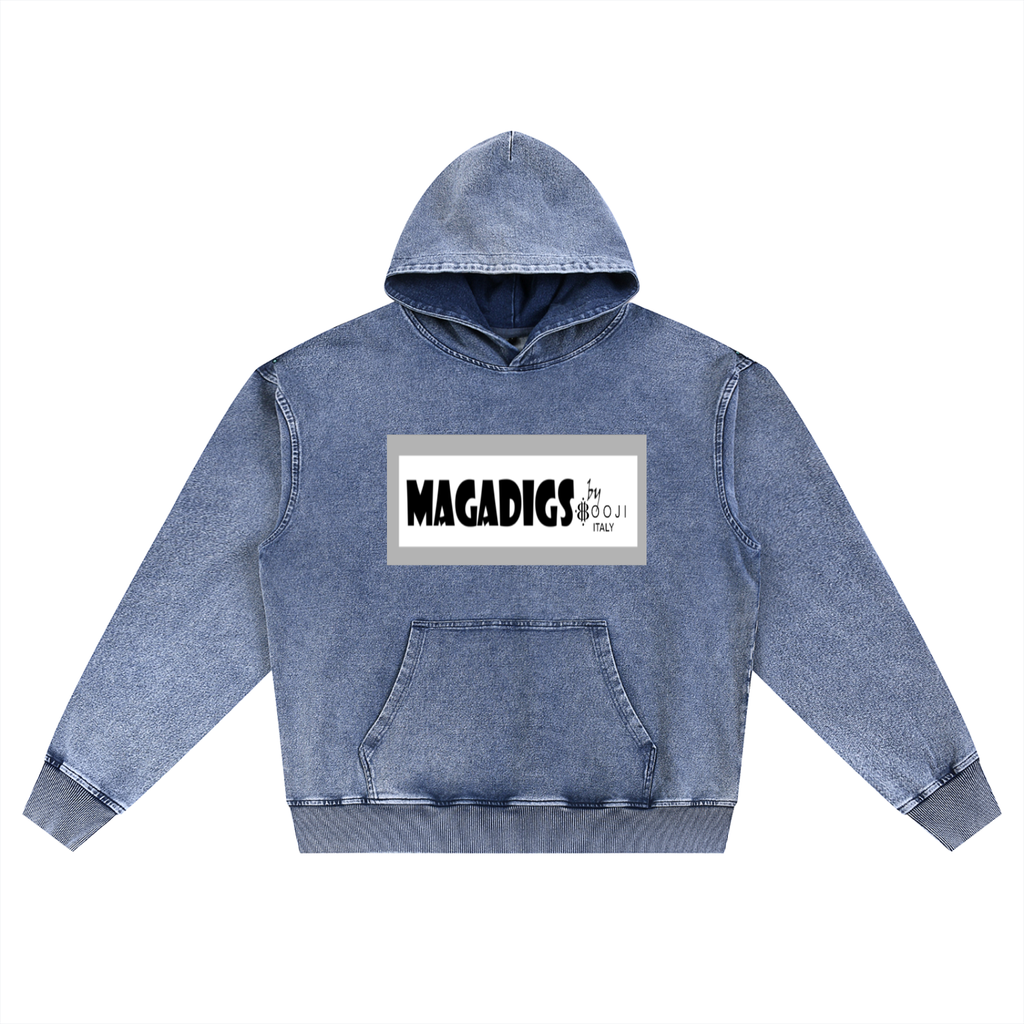 BOOJI ITALY MAGADIGS COLLECTION SNOW WASHED HOODIE
