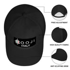 BOOJI ITALY 4 EVER $ LOGO IN BLACK BASEBALL CAPS