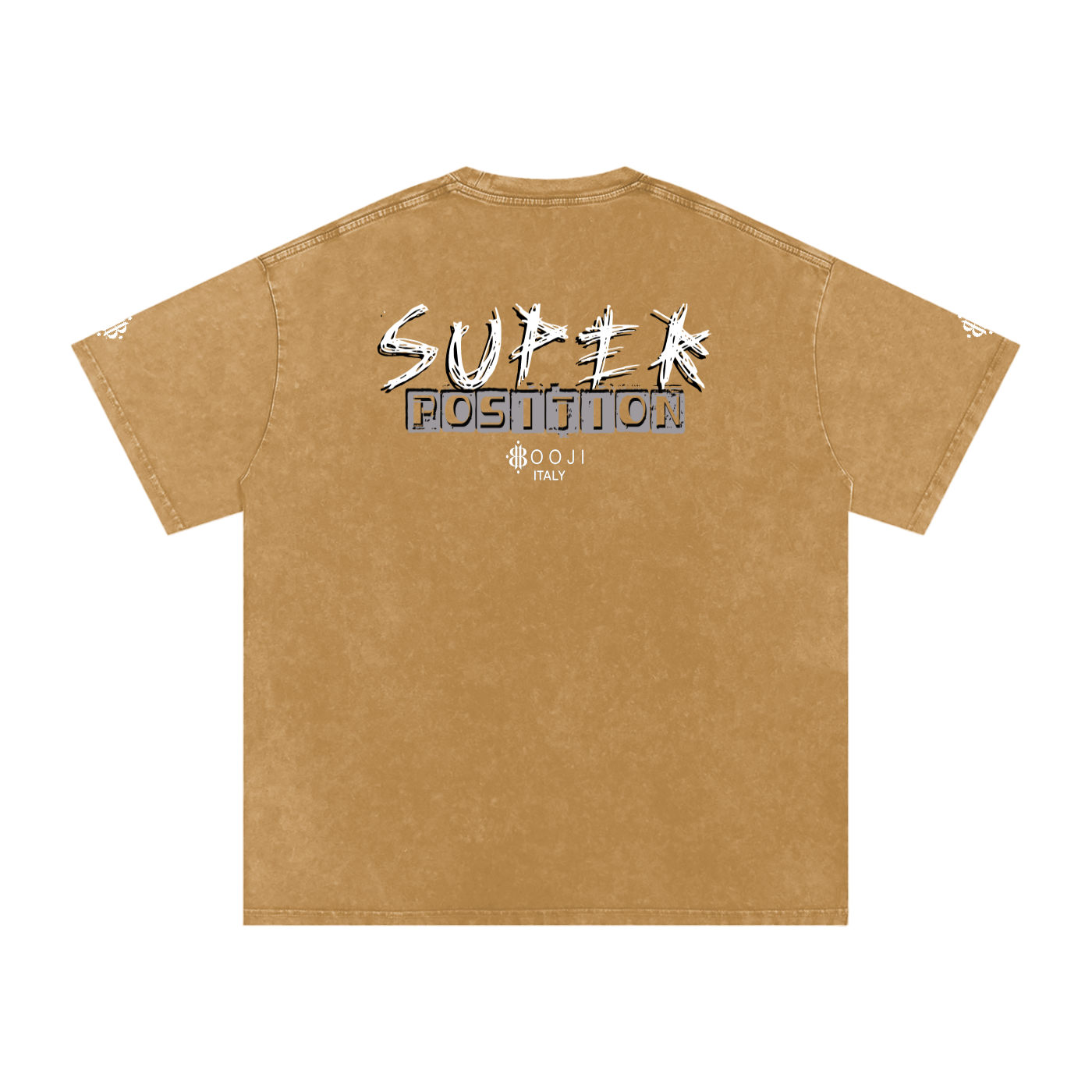 BOOJI ITALY SUPER POSITION COLLECTION RAZORS EDGE SNOW WASHED T-SHIRT
