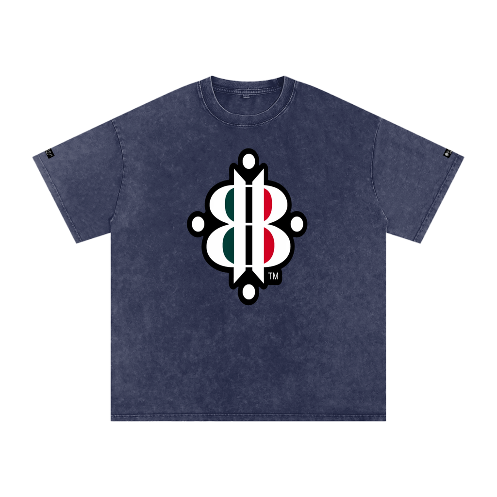 BOOJI ITALY "FLY DENIM MFR." SNOW WASHED T-SHIRT