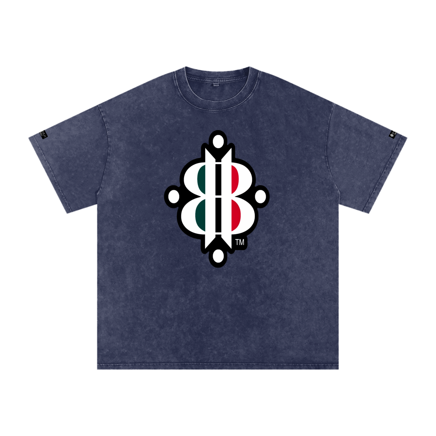 BOOJI ITALY "FLY DENIM MFR." SNOW WASHED T-SHIRT