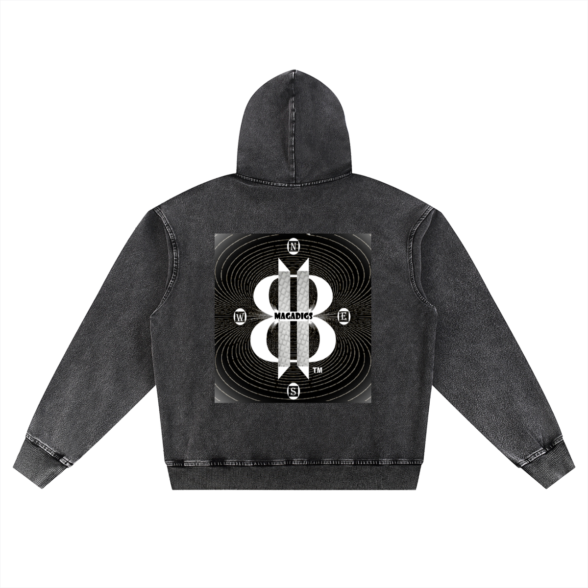 BOOJI ITALY MAGADIGS COLLECTION SNOW WASHED HOODIE