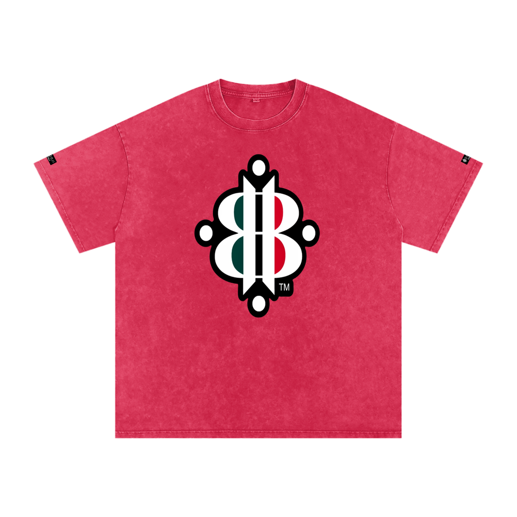 BOOJI ITALY "FLY DENIM MFR." SNOW WASHED T-SHIRT