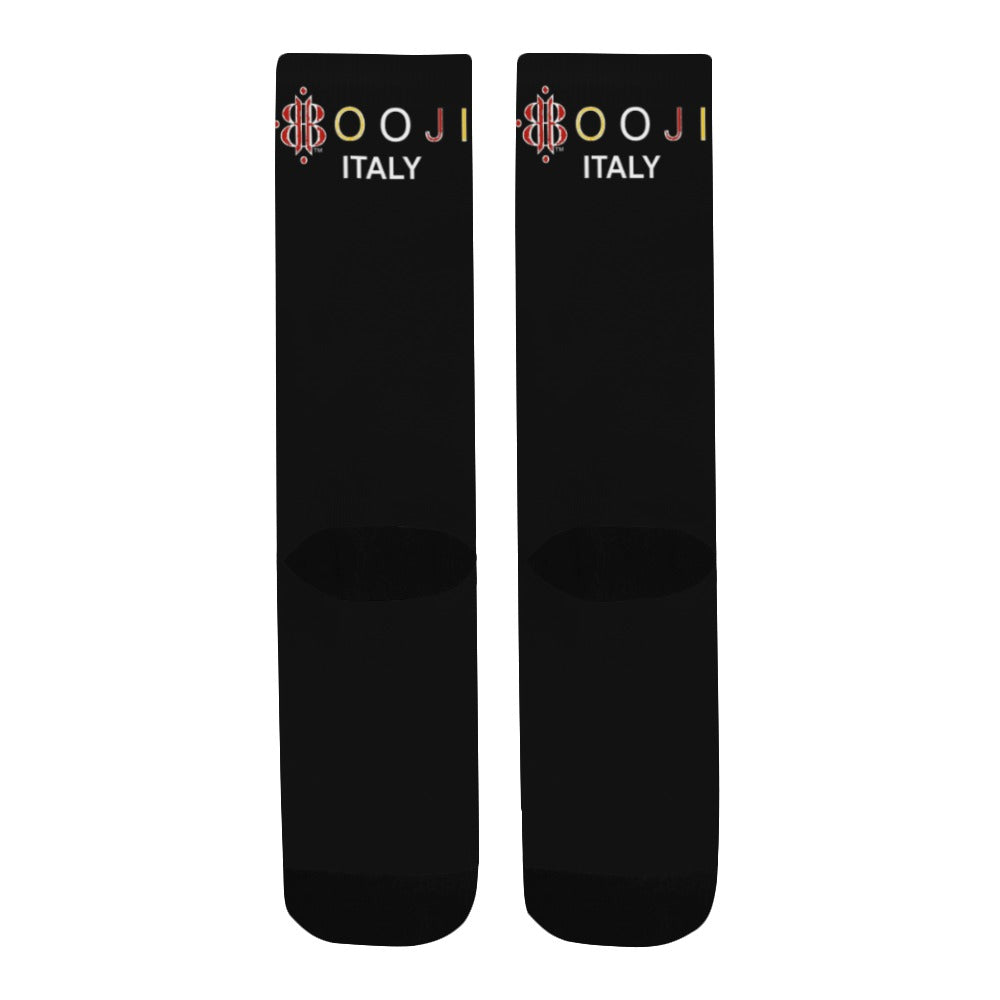 BOOJI ITALY ESCI'S COLLECTION BLACK TUBE SOCKS