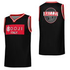 BOOJI ITALY BALLZI E1 COLLECTION MEN'S BLACK ON WHITE MATCHING 2PC BASKETBALL SET