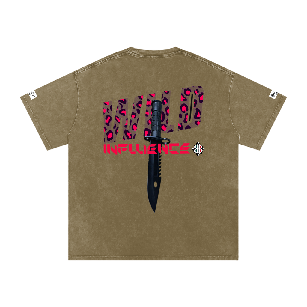 BOOJI ITALY WILD INFLUENCE KNIFE SNOW WASHED T-SHIRT