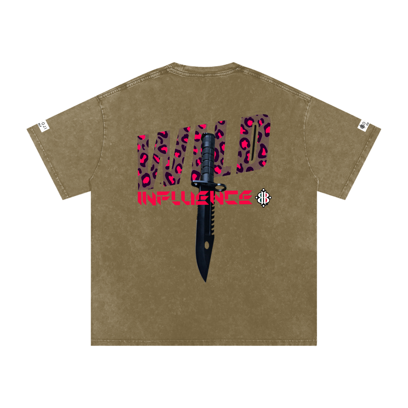 BOOJI ITALY WILD INFLUENCE KNIFE SNOW WASHED T-SHIRT