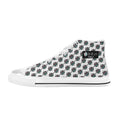 BOOJI INVERTED LOGO FLAG DOUBLE WHITE Men's High Top Canvas Shoes (Model 017)