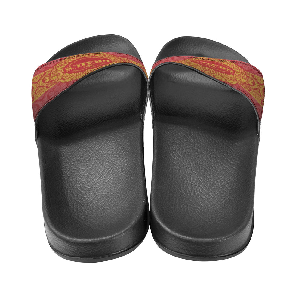 BOOJI ITALY GRAIL'S COLLECTION MEN'S BLACK SOLE SLIDES