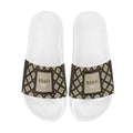 BOOJI ITALY GRAIL'S COLLECTION PATTERN MEN'S WHITE SOLE SLIDES