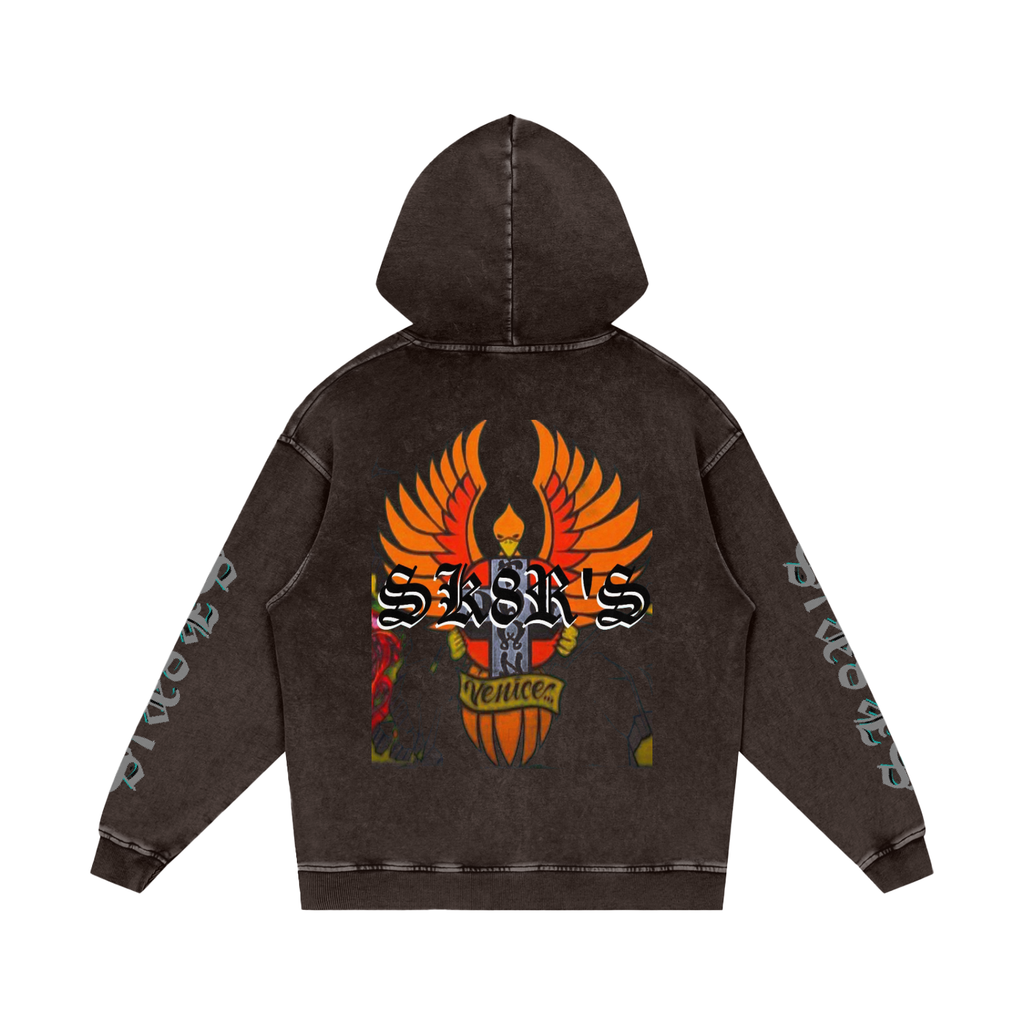 BOOJI ITALY SK8R'S COLLECTION SNOW WASHED HOODIE