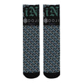 BOOJI ITALY LOCK IN MEN'S BLACK TUBE SOCKS DEEP GREEN