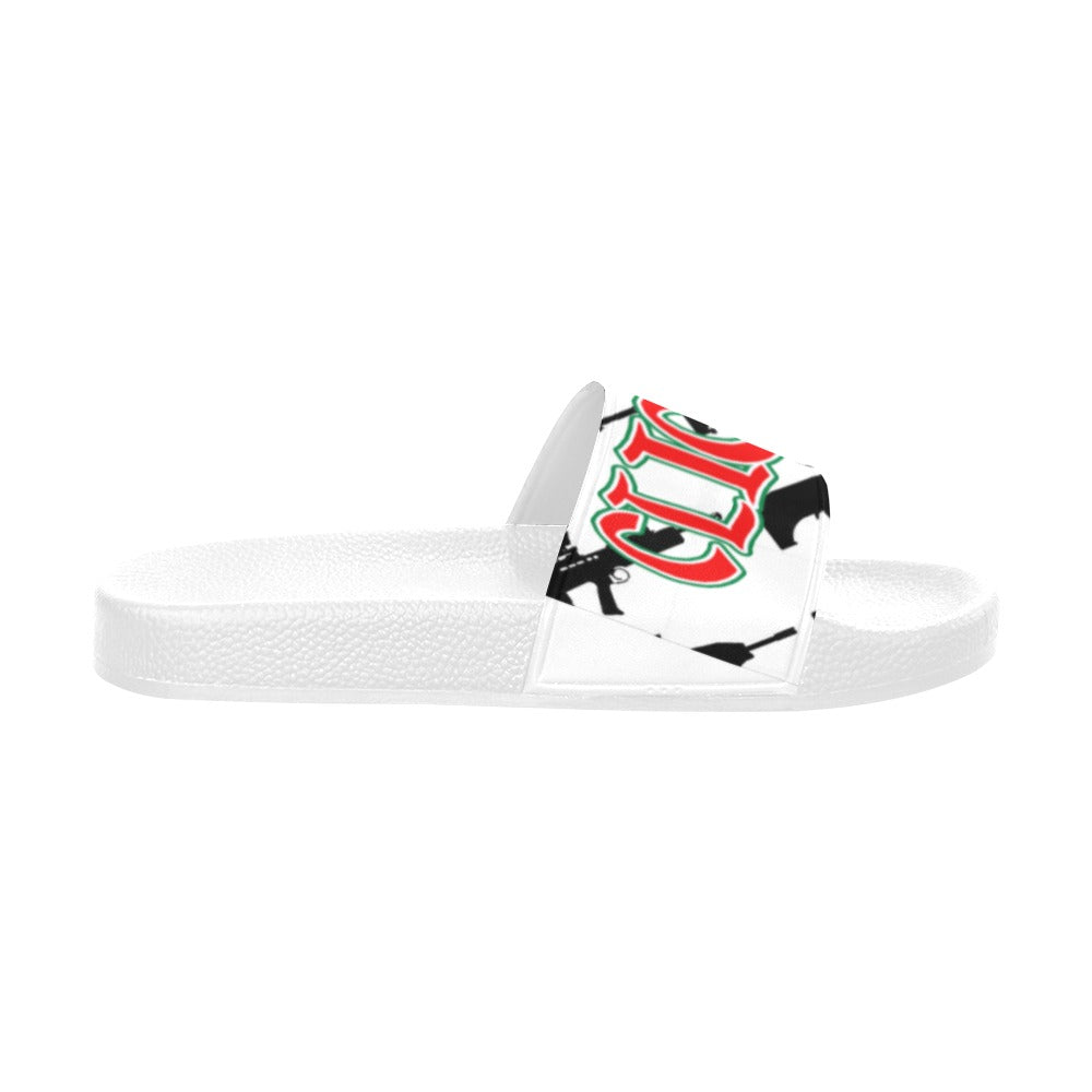 BOOJI ITALY CLICK BANG COLLECTION IN WHITE WOMEN'S WHITE SOLE SLIDES