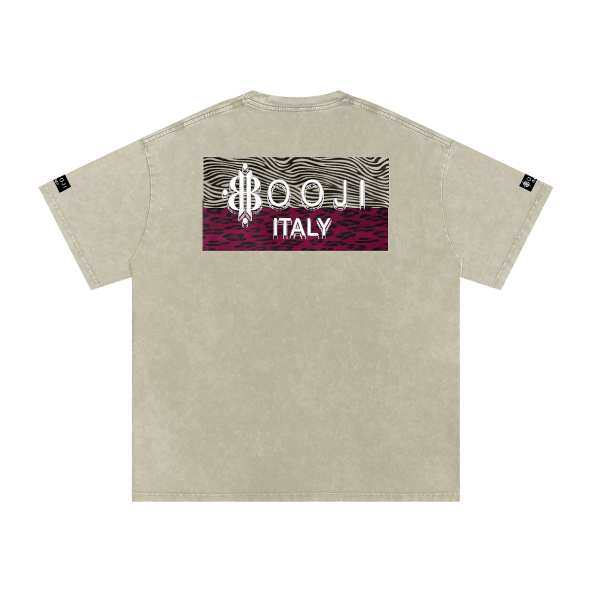 BOOJI ITALY WILD INFLUENCE COLLECTION SNOW WASHED T-SHIRT
