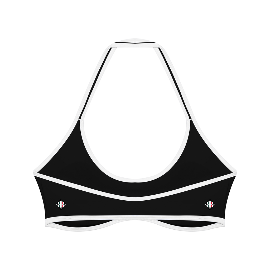 BOOJI ITALY 4 EVER $ LOGO WOMEN'S HALTER YOGA SPORTS BRA