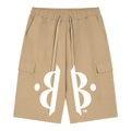BOOJI ITALY 4 EVER $ LOGO ITALIAN FLAG ACCENT MEN'S CARGO SHORTS
