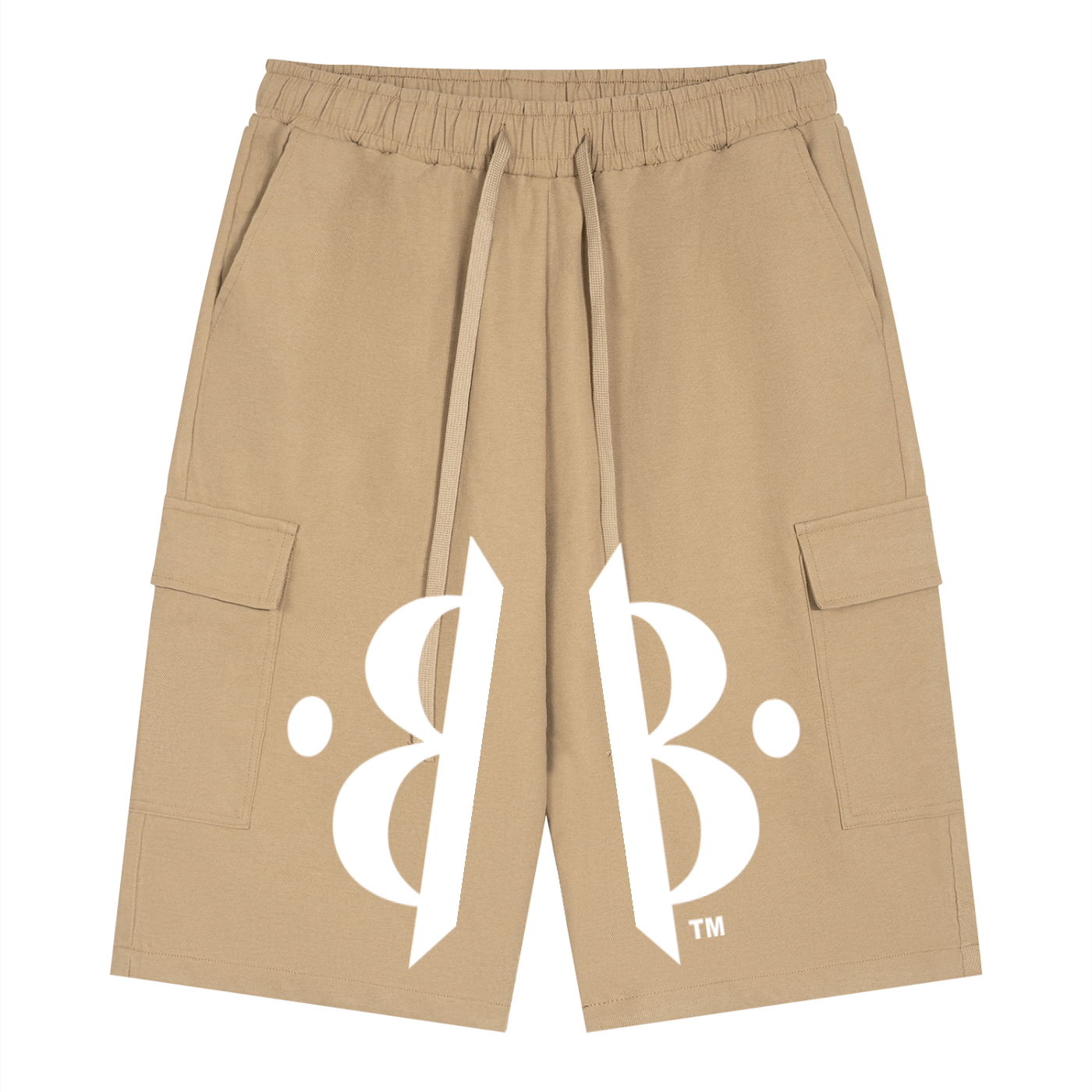 BOOJI ITALY 4 EVER $ LOGO ITALIAN FLAG ACCENT MEN'S CARGO SHORTS