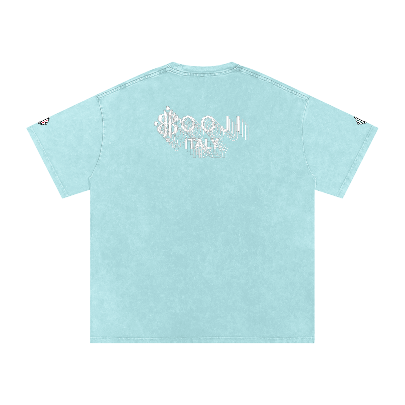 BOOJI ITALY "BE A WAVE, BEHAVE." SNOW WASHED T-SHIRT