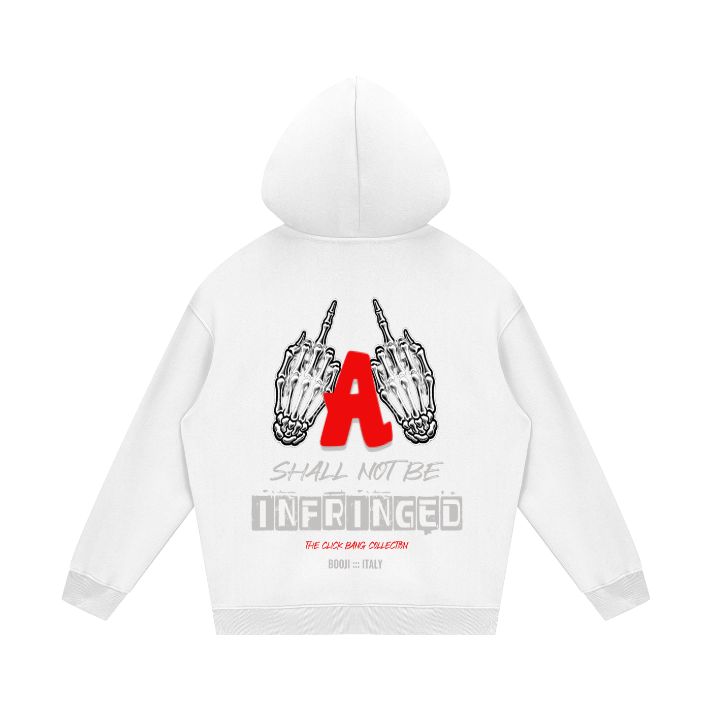 BOOJI ITALY "CLICK BANG COLLECTION" FLEECE HOODIE
