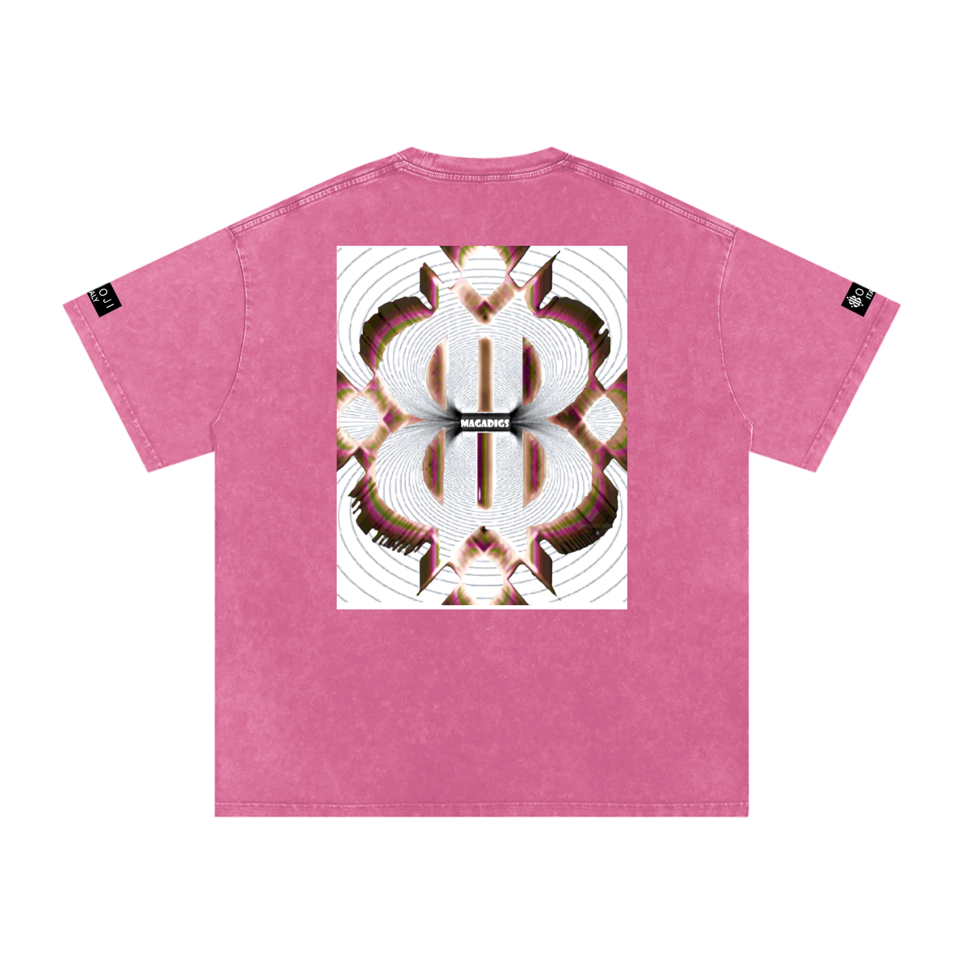BOOJI ITALY MAGADIGS COLLECTION LOGO SNOW WASHED T-SHIRT