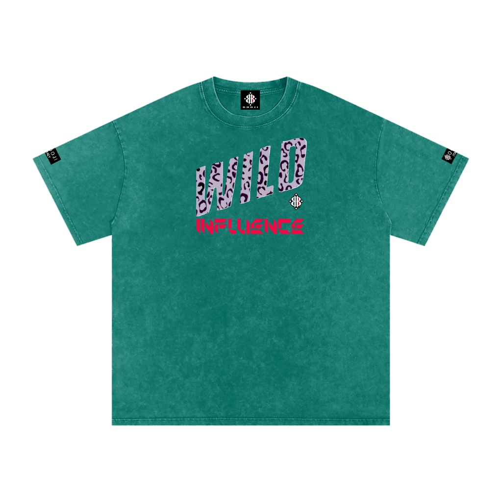 BOOJI ITALY WILD INFLUENCE Z-BACK SNOW WASHED T-SHIRT
